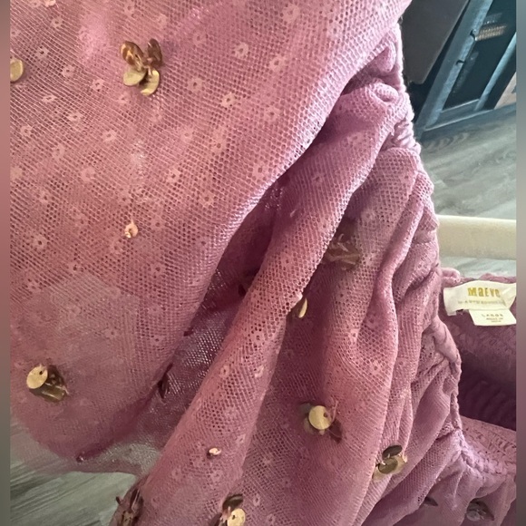 Anthropologie Women's Pink and Gold Blouse NWOT - Picture 3 of 7